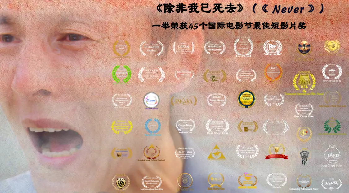 《除非我已死去》：22分钟；45个国际电影节获奖；34个金杯封面图